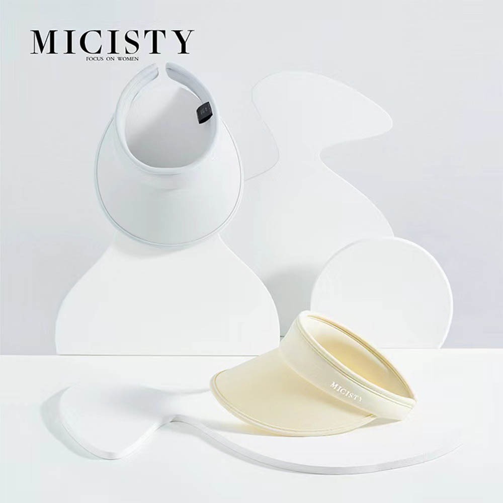 MICISTY 紫外線阻隔｜空頂防曬帽 防曬帽 烈日單品 保護眼睛 防臉部曬傷 出遊必備 穿搭 透氣 清涼 海邊-細節圖2