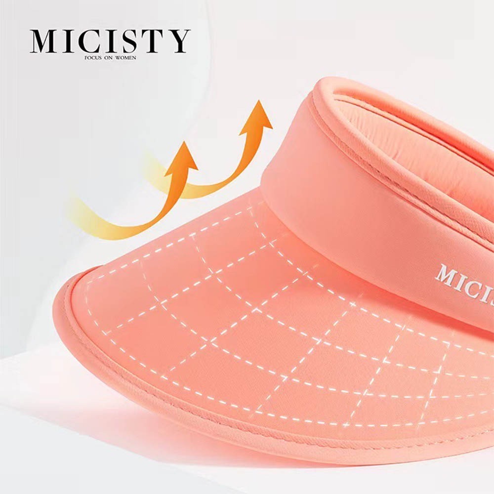 MICISTY 紫外線阻隔｜空頂防曬帽 防曬帽 烈日單品 保護眼睛 防臉部曬傷 出遊必備 穿搭 透氣 清涼 海邊-細節圖5