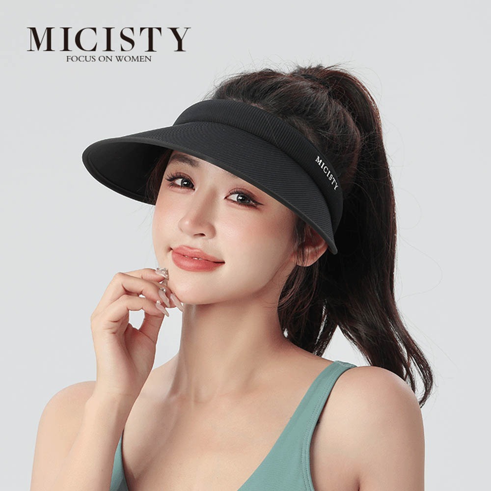 MICISTY 紫外線阻隔｜蛋糕款空頂防曬帽 防曬帽 烈日單品 保護眼睛 防臉部曬傷 出遊必備 穿搭 透氣 清涼 海邊-細節圖2