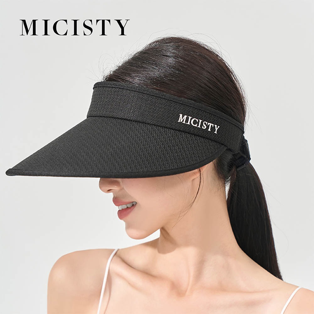 MICISTY 紫外線阻隔｜小香風空頂防曬帽 防曬帽 烈日單品 保護眼睛 防臉部曬傷 出遊必備 穿搭 透氣 清涼 海邊-規格圖4