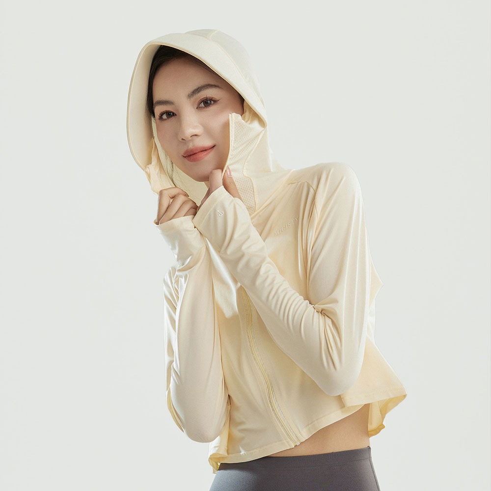 MICISTY 短款防曬衣 防曬衣 防曬口罩 防曬帽 防曬面罩 修身 顯瘦 短版 穿搭 出遊必備-規格圖4