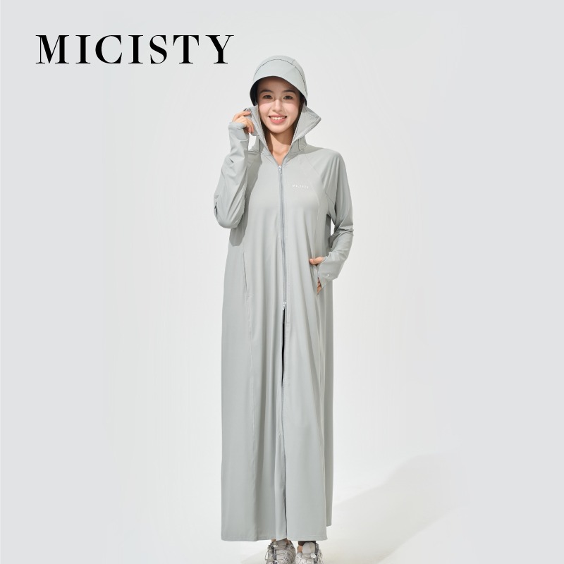 MICISTY 黑魔法冰絲原紗防曬衣 防曬衣 防曬口罩 防曬帽 防曬面罩 修身 顯瘦 機車族-規格圖4