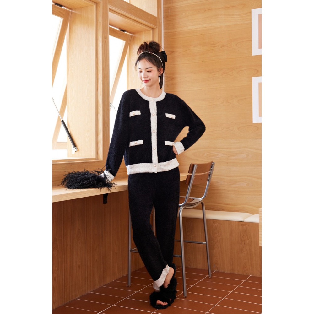 MICISTY 冬季睡衣｜軟綿綿小香風  居家睡衣 冬季睡衣 保暖睡衣 居家服 睡衣套裝 可愛睡衣 甜妹-細節圖6