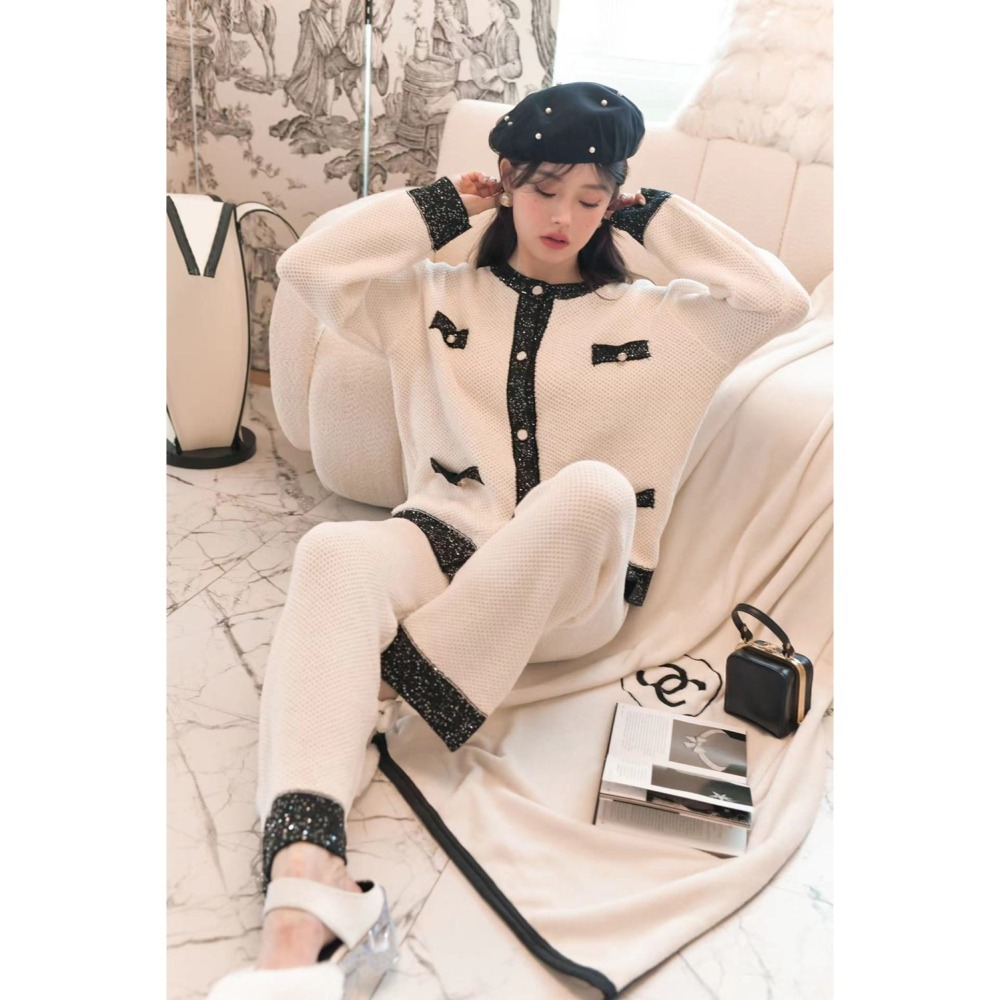 MICISTY 冬季睡衣｜軟綿綿小香風  居家睡衣 冬季睡衣 保暖睡衣 居家服 睡衣套裝 可愛睡衣 甜妹-細節圖8