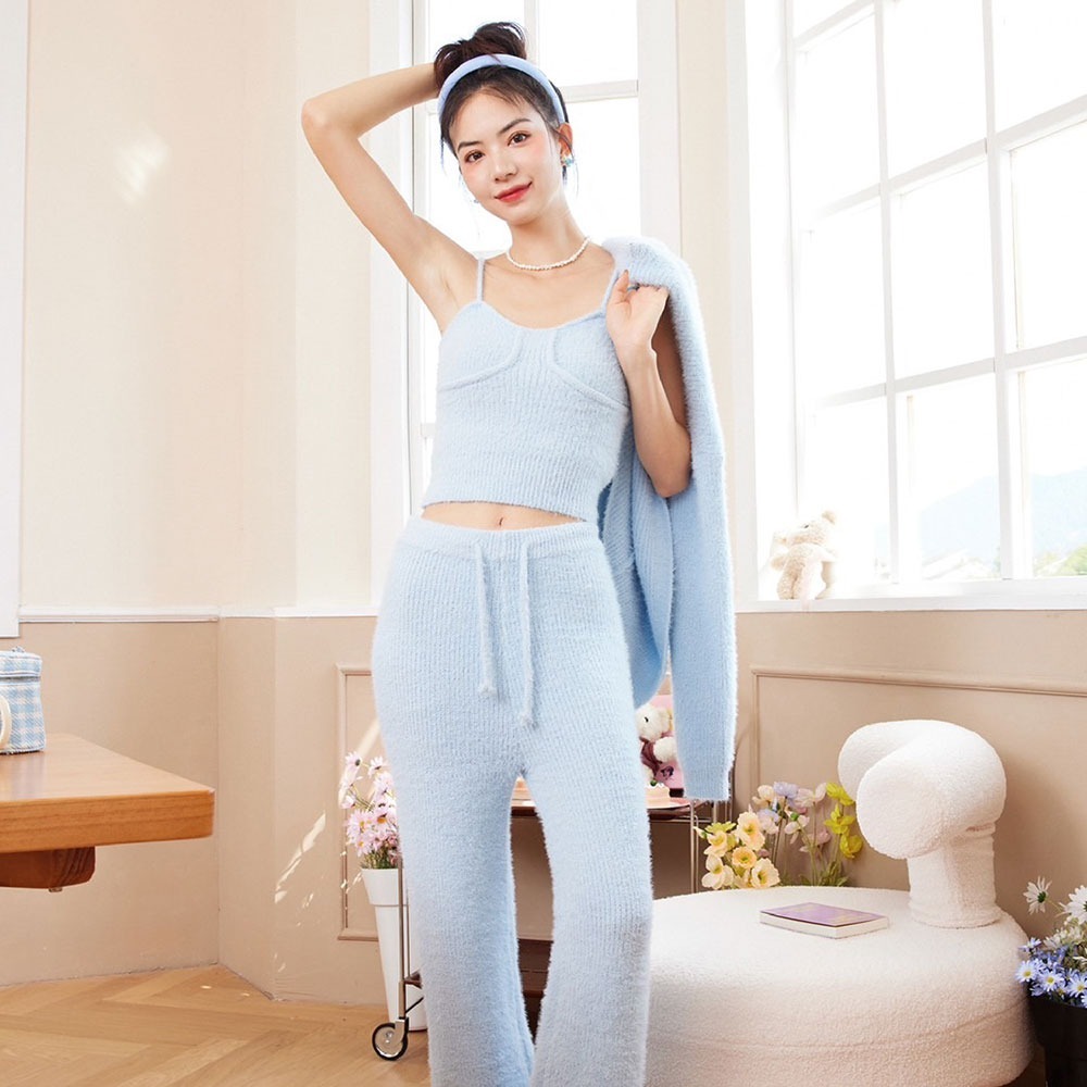 MICISTY 冬季睡衣｜軟綿綿三件套  居家睡衣 冬季睡衣 保暖睡衣 居家服 睡衣套裝 可愛睡衣 甜妹 三件式睡衣-規格圖3