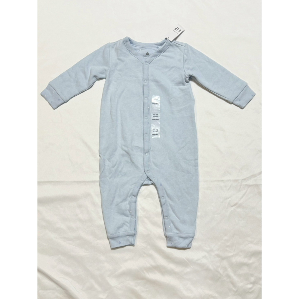 Baby gap 熊熊水藍色連身衣-細節圖2