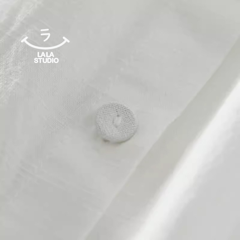 𝕃𝔸𝕃𝔸 𝕊𝕋𝕌𝔻𝕀𝕆 日系小翻領風琴褶長袖襯衫上衣  ˚ʚ  2色 ɞ˚-細節圖5