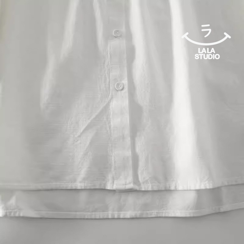 𝕃𝔸𝕃𝔸 𝕊𝕋𝕌𝔻𝕀𝕆 日系小翻領風琴褶長袖襯衫上衣  ˚ʚ  2色 ɞ˚-細節圖7