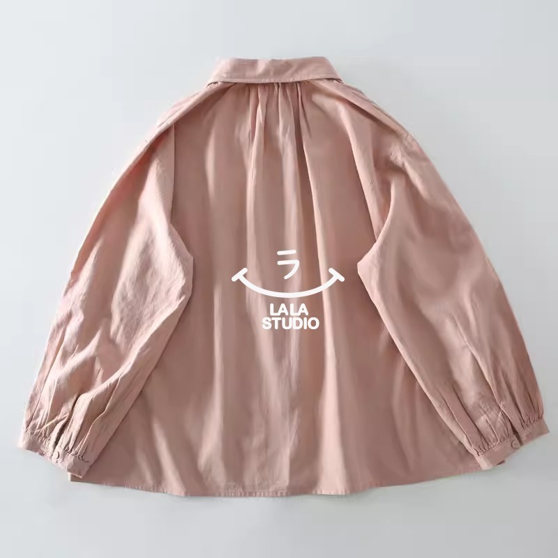 𝕃𝔸𝕃𝔸 𝕊𝕋𝕌𝔻𝕀𝕆 日系小翻領風琴褶長袖襯衫上衣  ˚ʚ  2色 ɞ˚-細節圖8