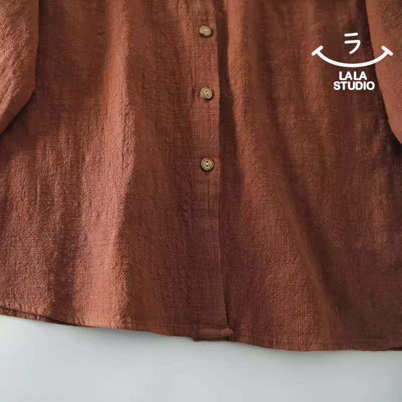 𝕃𝔸𝕃𝔸 𝕊𝕋𝕌𝔻𝕀𝕆 日系小翻領蕾絲花邊長袖襯衫上衣 ˚ʚ  2色 ɞ˚-細節圖7