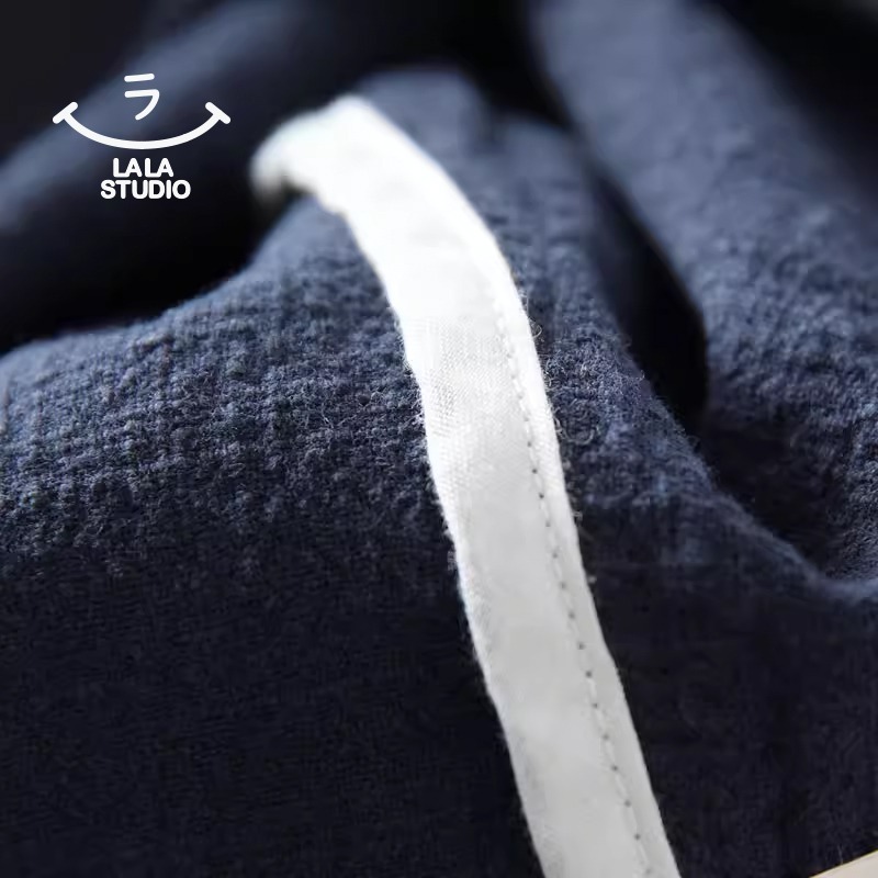 𝕃𝔸𝕃𝔸 𝕊𝕋𝕌𝔻𝕀𝕆 日系圓領木耳花邊領長袖襯衫上衣-細節圖6