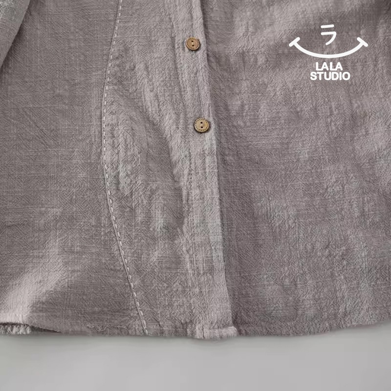 𝕃𝔸𝕃𝔸 𝕊𝕋𝕌𝔻𝕀𝕆 日系清新圓領蕾絲花邊長袖襯衫上衣 ˚ʚ  2色 ɞ˚-細節圖9