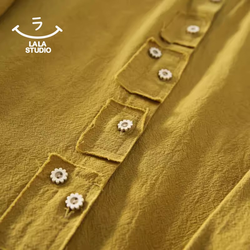 𝕃𝔸𝕃𝔸 𝕊𝕋𝕌𝔻𝕀𝕆  日系小翻領蝴蝶結貼布長袖襯衫上衣 ˚ʚ  2色 ɞ˚-細節圖5