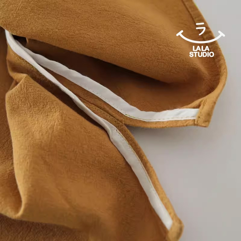 𝕃𝔸𝕃𝔸 𝕊𝕋𝕌𝔻𝕀𝕆 日系木耳花邊領蕾絲拼接長袖襯衫上衣 ˚ʚ  2色 ɞ˚-細節圖8