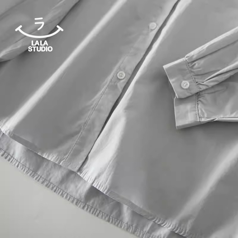 𝕃𝔸𝕃𝔸 𝕊𝕋𝕌𝔻𝕀𝕆 日系木耳花邊娃娃領長袖襯衫上衣 ˚ʚ 2色 ɞ˚-細節圖6