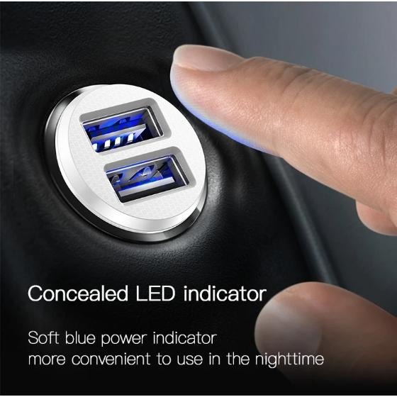 【現貨】影音盒專用 倍思小米粒車充 3.1A usb車充-細節圖2