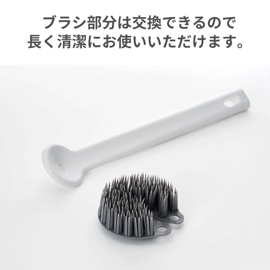 現貨 日本製 Tidy 矽膠握把清洗刷 可拆卸式 共兩色-細節圖6