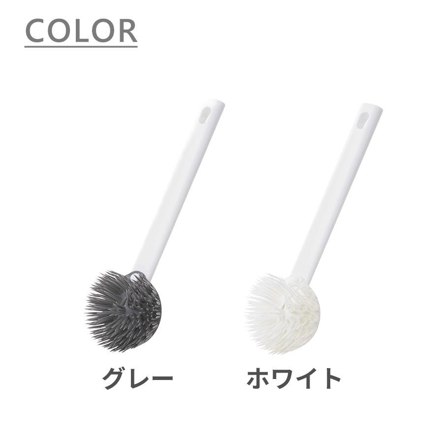 現貨 日本製 Tidy 矽膠握把清洗刷 可拆卸式 共兩色-細節圖8