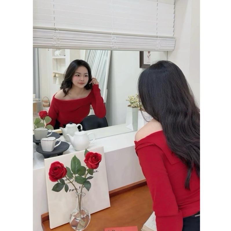 ［Sunlight服飾 馬上出貨✨] 顯白斜肩鎖骨立體抽繩罩杯上衣｜辣妹｜夜店｜出遊|氣質|性感|派對|聖誕節|過年🧨-細節圖2