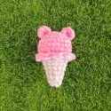 ✨一系手作編織✨小熊造型甜筒冰淇淋吊飾-規格圖5