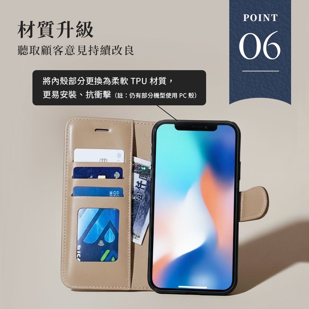 檢驗認證・3倍厚牛皮手機皮套 真皮手機殼 iPhone 三星 Sony OPPO ViVo Google 紅米-細節圖7