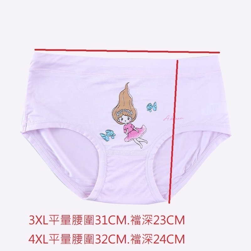 涼感莫代爾兒童三角褲 5件組.少女內褲.體重30-60KG適穿-細節圖7