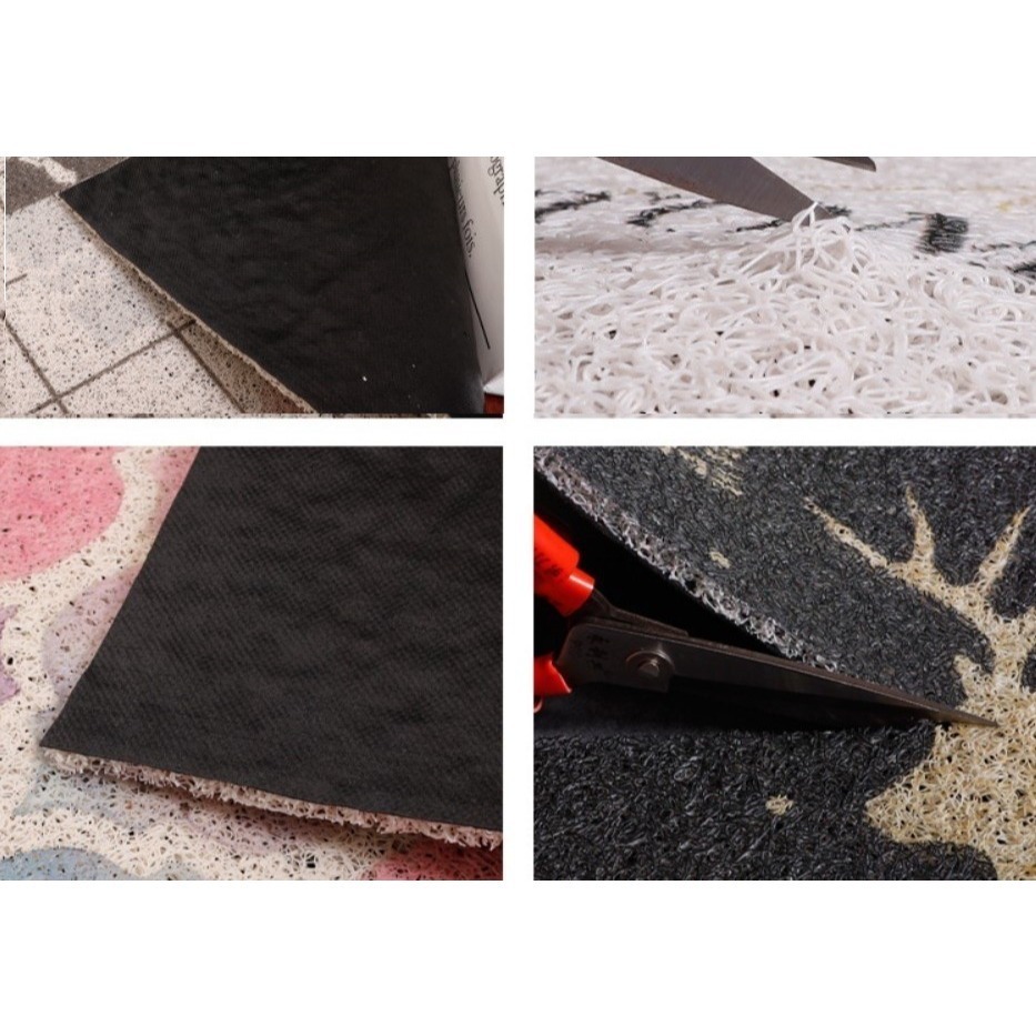 玄關門廳地墊.60*90可水洗入戶門歐式田園碎花刮土蹭土絲圈地墊-細節圖6