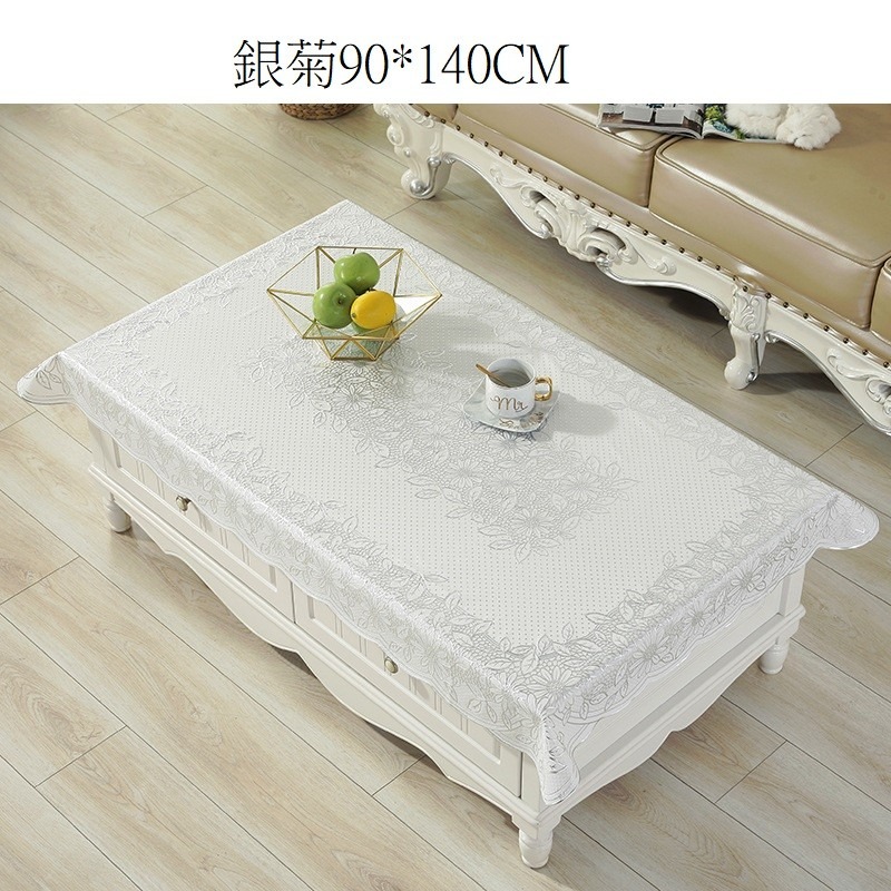歐式燙金PVC塑膠桌巾.90*140CM茶几墊.餐桌墊-細節圖4