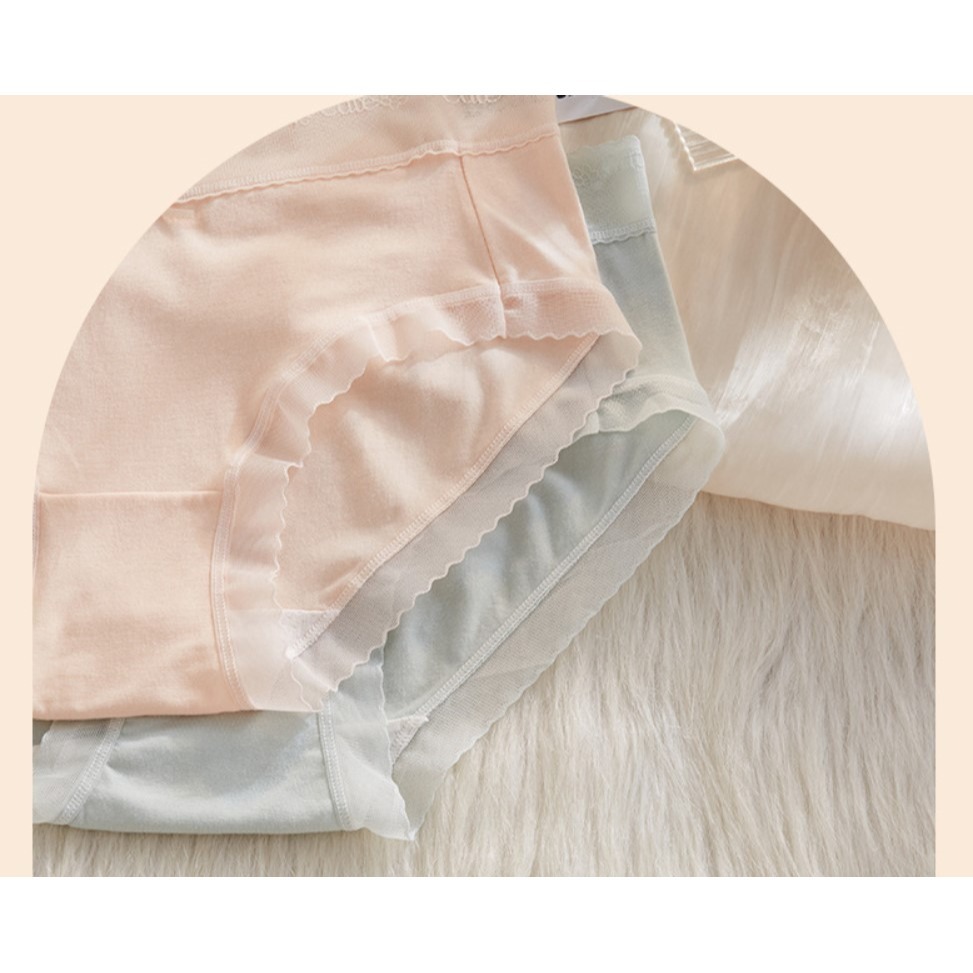 雲感柔軟蕾絲莫代爾三角褲 5件組.30-60KG女內褲-細節圖7