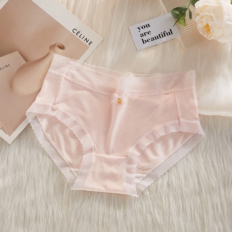 雲感柔軟蕾絲莫代爾三角褲 5件組.30-60KG女內褲-細節圖11