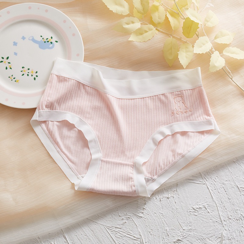 雲感小熊柔軟莫代爾三角褲5件組.30-60KG女內褲-細節圖7