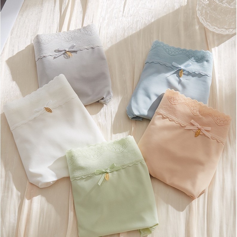 S01冰絲女士內褲5件組.無痕中腰超薄透氣三角褲-細節圖7