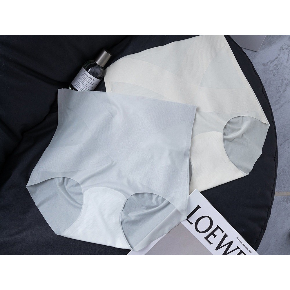 超薄无痕女士交叉收腹裤 冰丝高腰7A桑蚕丝抑菌裆速干提臀面膜内裤-細節圖6