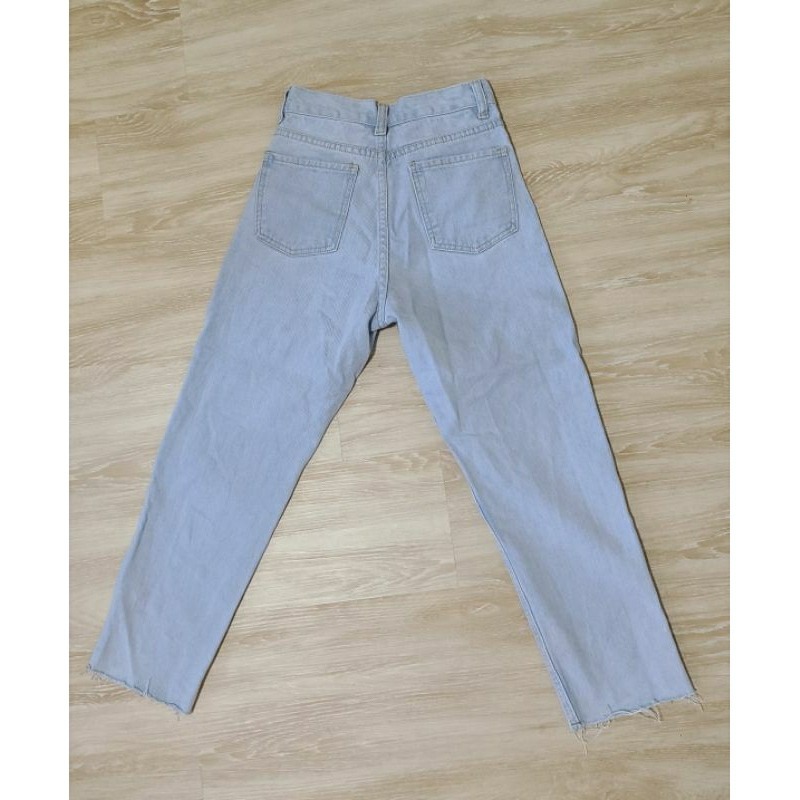 全新🔥正韓gogosing 高腰無彈力直筒丹寧褲-細節圖3