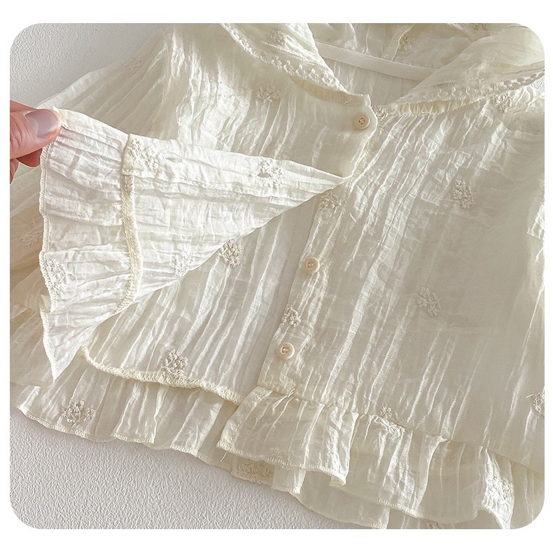 【 26043║ 🌼2026夏季🌼小碎花防曬外套】-細節圖8