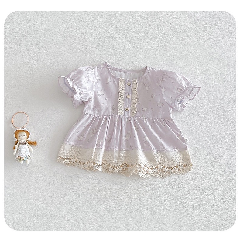 【26047║ 🌼2026夏季🌼碎花泡泡袖兩件套裝】-細節圖4