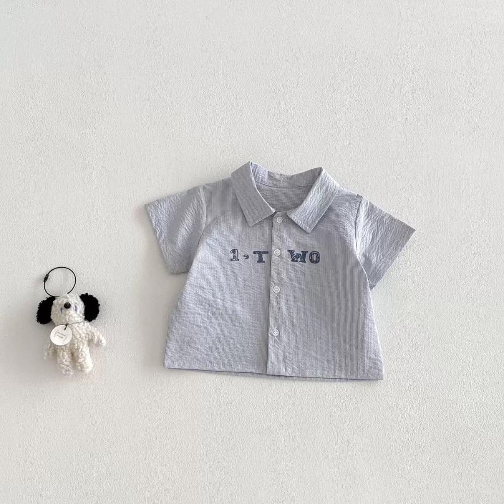 【 26112║ 🌼2026夏季🌼男寶POLO衫+條紋短褲兩件套裝】-細節圖5