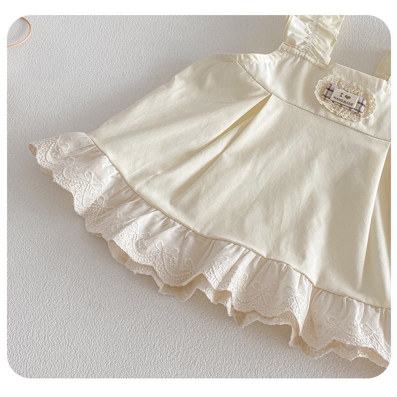 【 26143║ 🌼2026夏季🌼花邊背帶套裝】-細節圖7