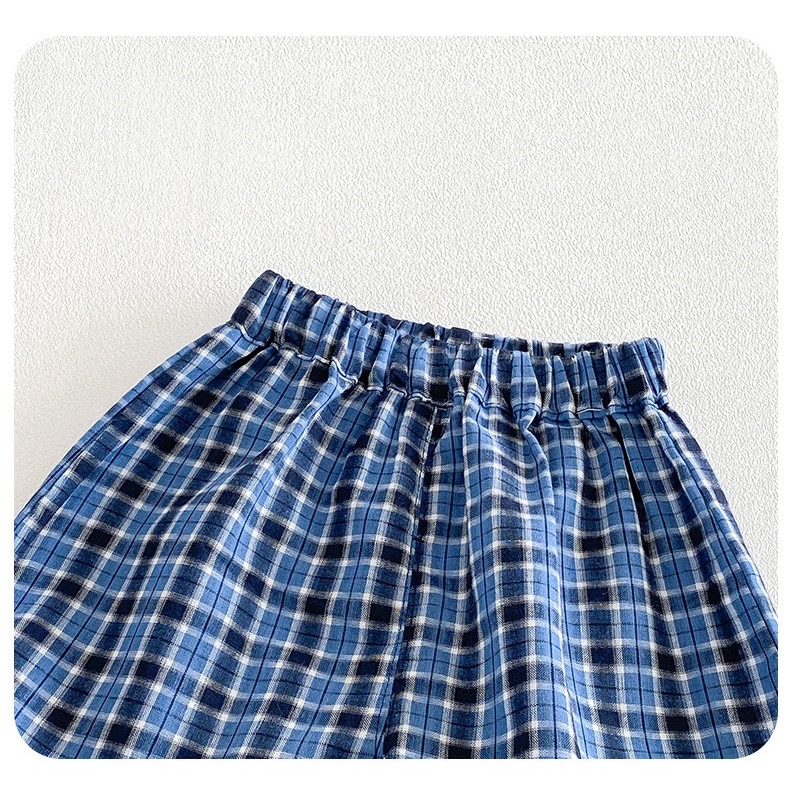 【 26150║ 🌼2026夏季🌼男寶韓版短袖卡通上衣+格子褲兩件套裝】-細節圖10