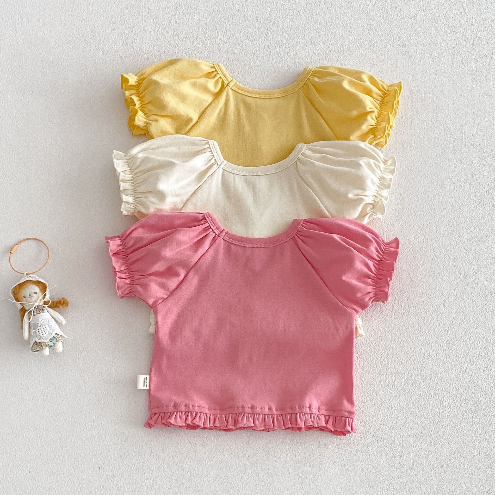 商品: 【 26179║ 🌼2026夏季🌼泡泡袖彩扣上衣】-細節圖3