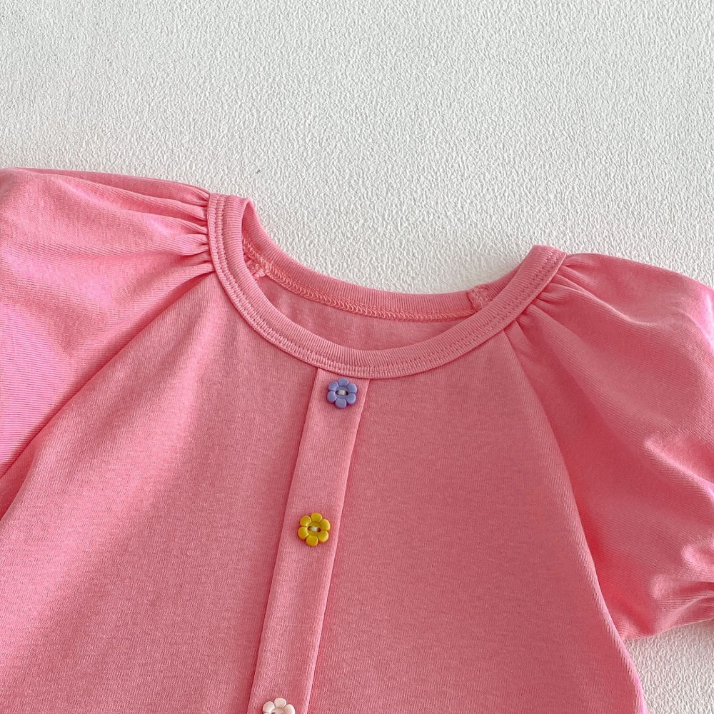 商品: 【 26179║ 🌼2026夏季🌼泡泡袖彩扣上衣】-細節圖7
