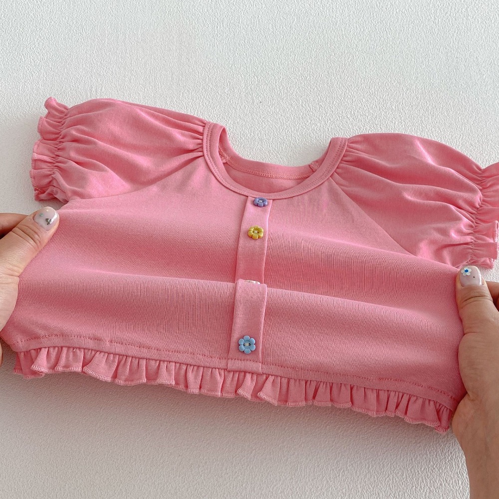 商品: 【 26179║ 🌼2026夏季🌼泡泡袖彩扣上衣】-細節圖10