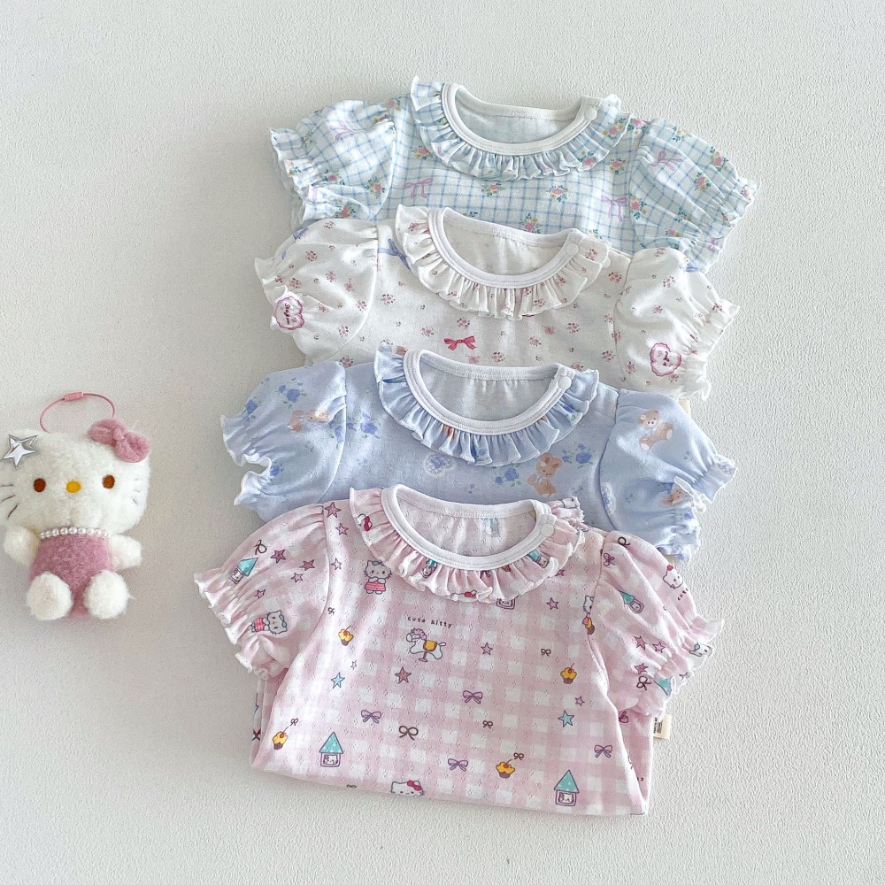 商品: 【 26180║ 🌼2026夏季🌼超萌花邊領碎花包屁衣】-細節圖3