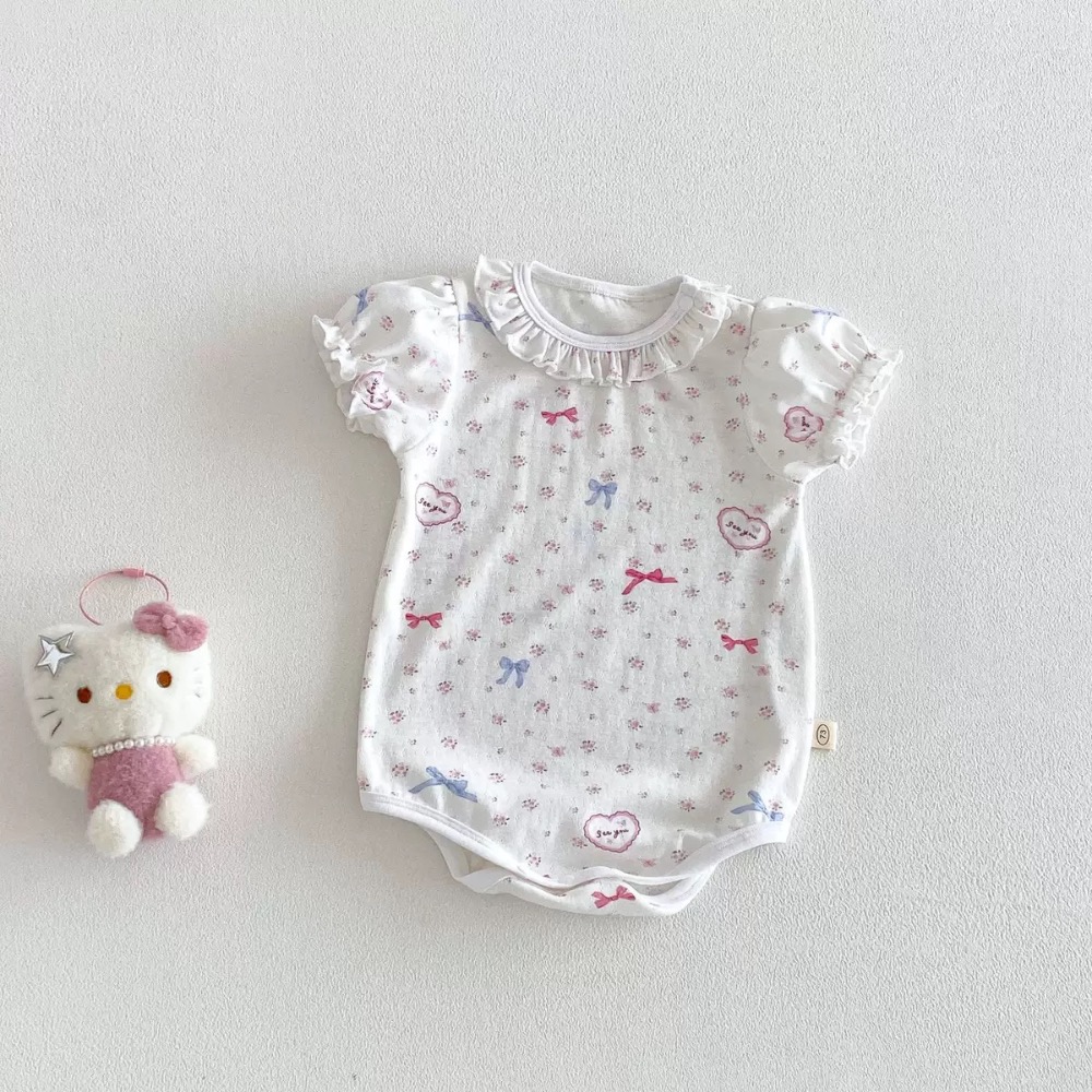 商品: 【 26180║ 🌼2026夏季🌼超萌花邊領碎花包屁衣】-細節圖6