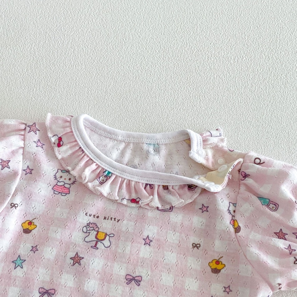 商品: 【 26180║ 🌼2026夏季🌼超萌花邊領碎花包屁衣】-細節圖8