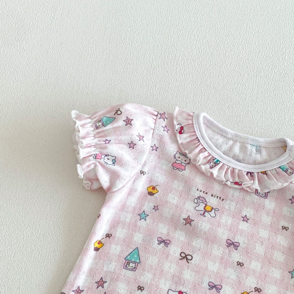 商品: 【 26180║ 🌼2026夏季🌼超萌花邊領碎花包屁衣】-細節圖9