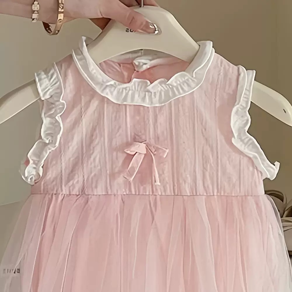 商品: 【 26186║ 🌼2026夏季🌼韓版拼接網紗哈衣裙】-細節圖2