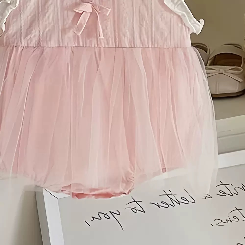 商品: 【 26186║ 🌼2026夏季🌼韓版拼接網紗哈衣裙】-細節圖3
