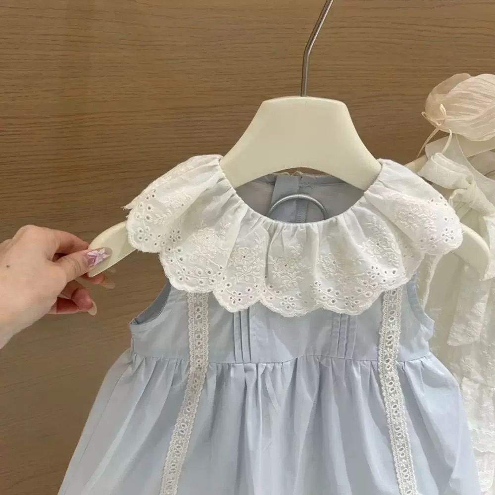 商品: 【 26188║ 🌼2026夏季🌼花邊領娃娃裙】-細節圖2