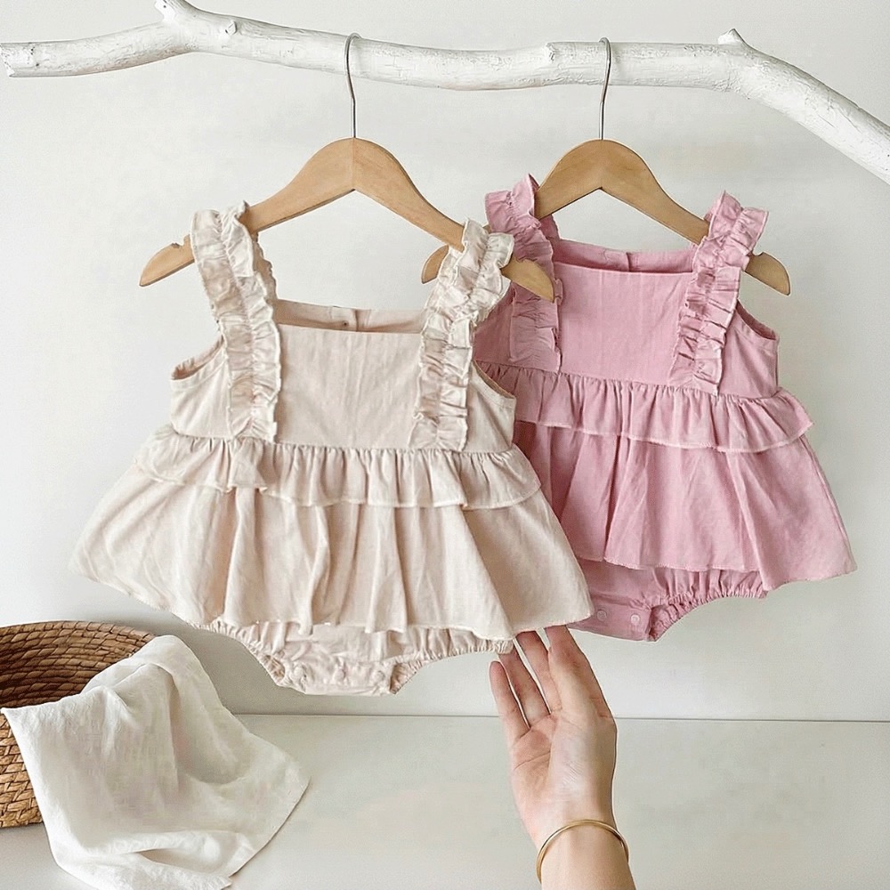 商品: 【 26199║ 🌼2026夏季🌼韓版可愛花邊哈衣】-細節圖4